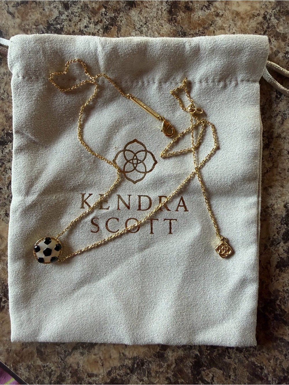 Kendra Scott Soccer Ball Necklace